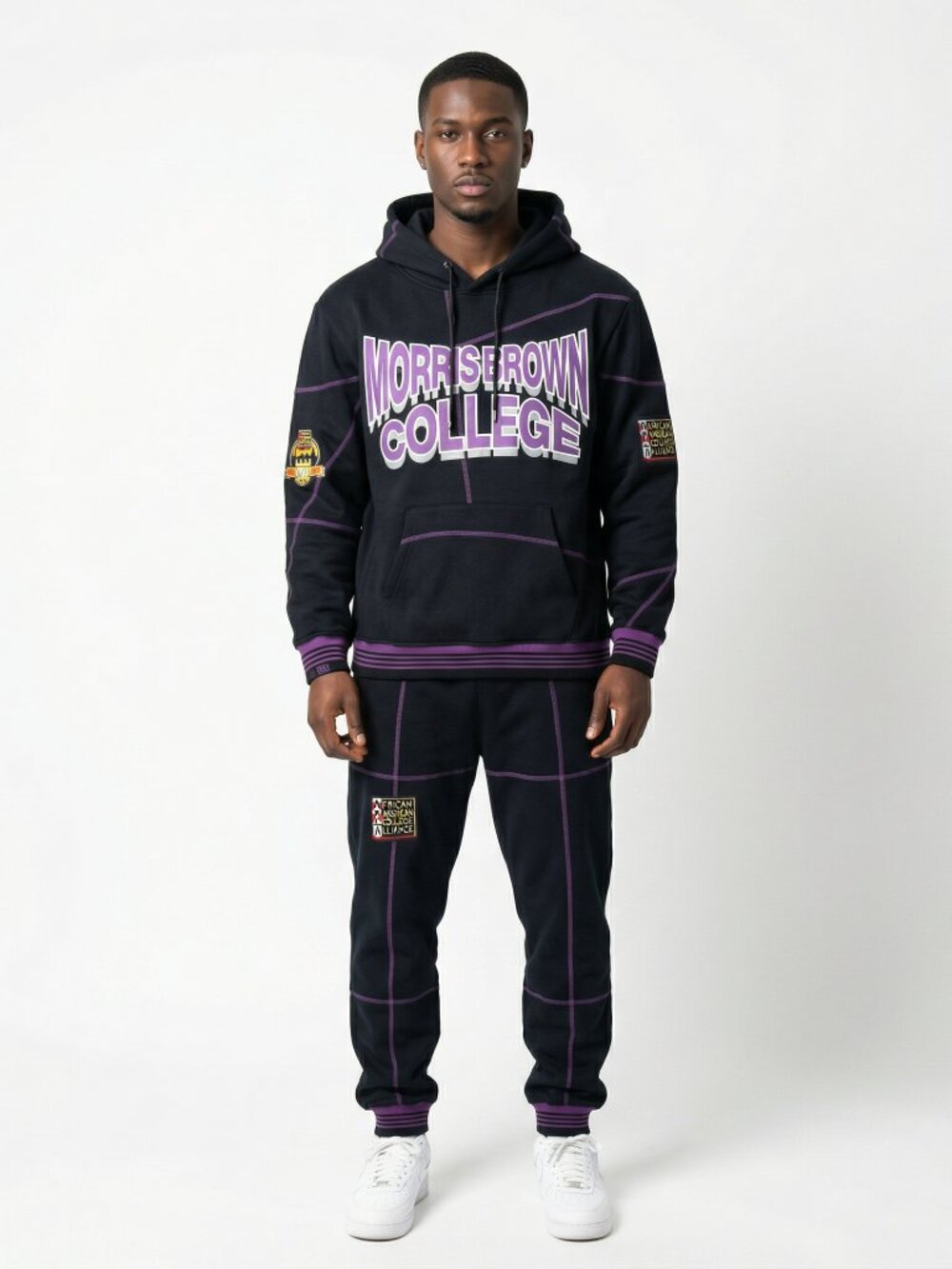 Morris Brown College AACA Tracksuit Set 90s Style HBCU Sweatsuit Streetwear